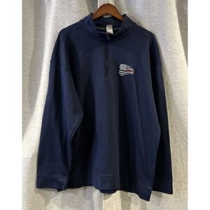 Fire Department 1/4 Zip Pullover Size‎ 2XL Blue
